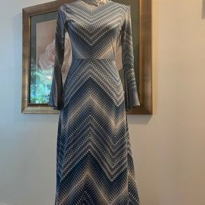 Bella Donna geometric print maxi dress